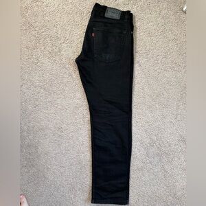 Levi's 512 Men's Jet Black Jeans 32x30